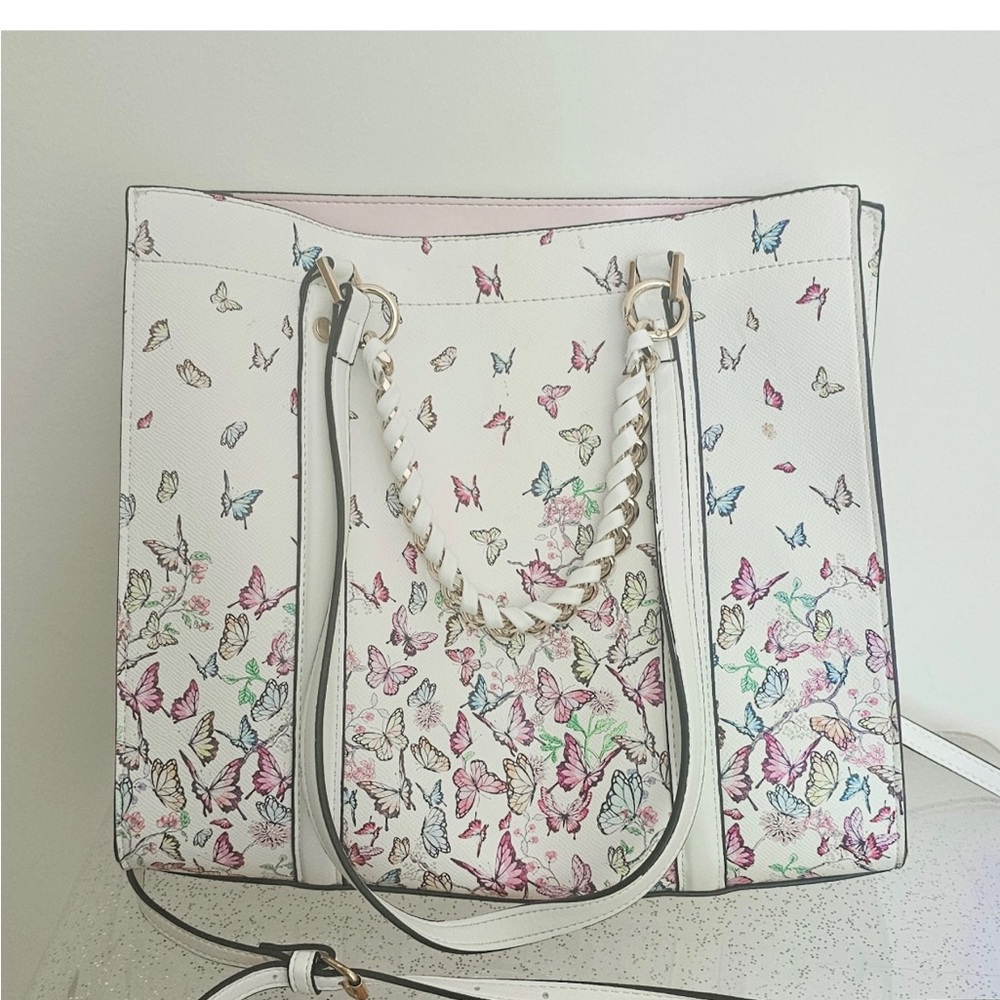 Aldo Multicolor Butterfly Tote Bag
